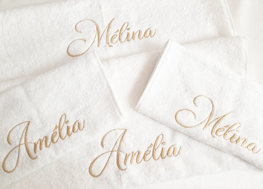 Serviette invité personnalisée