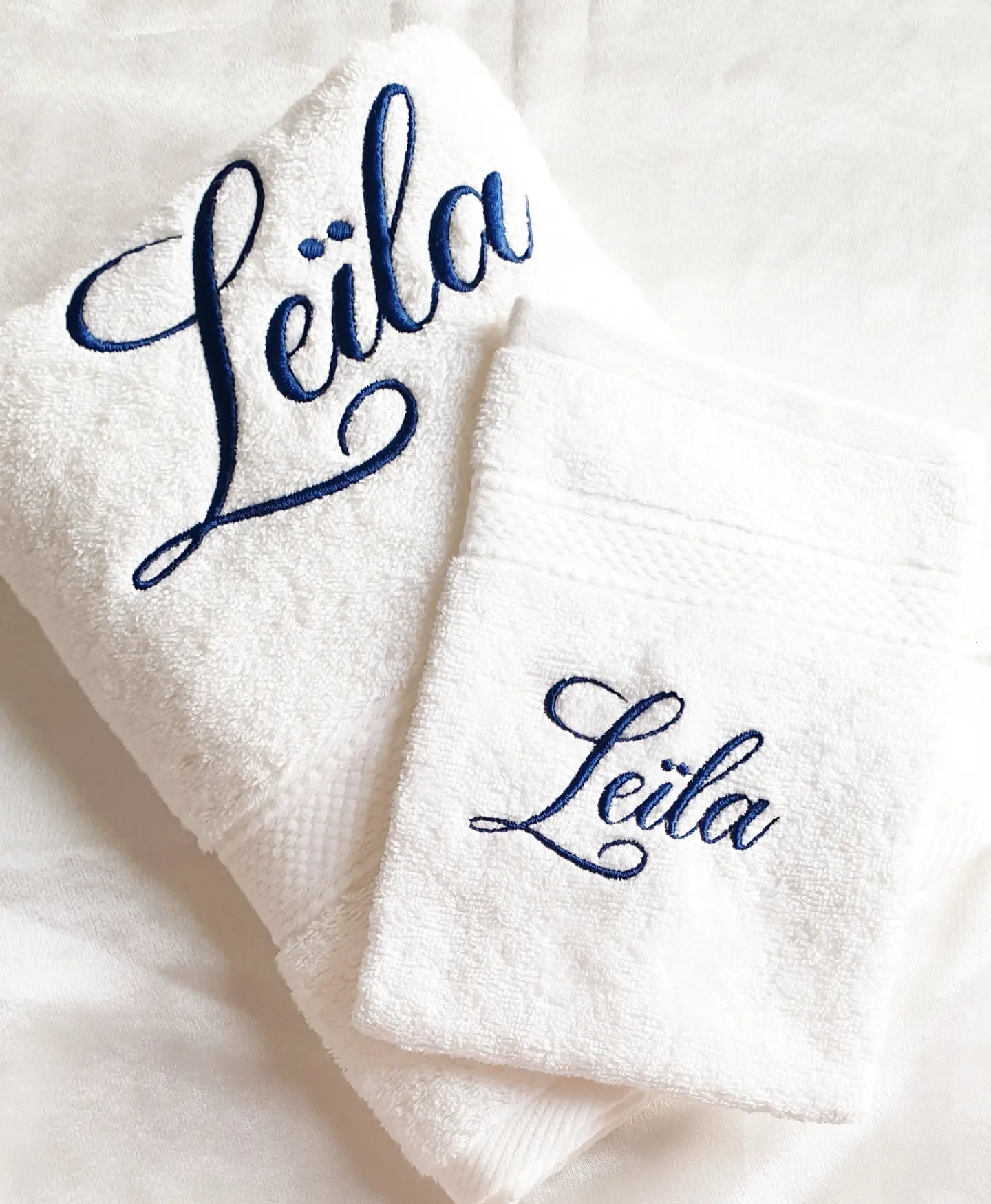 Gant de toilette personnalisable en coton épais 500g – 13 coloris – broderie prénom – Linge de bain haut de gamme