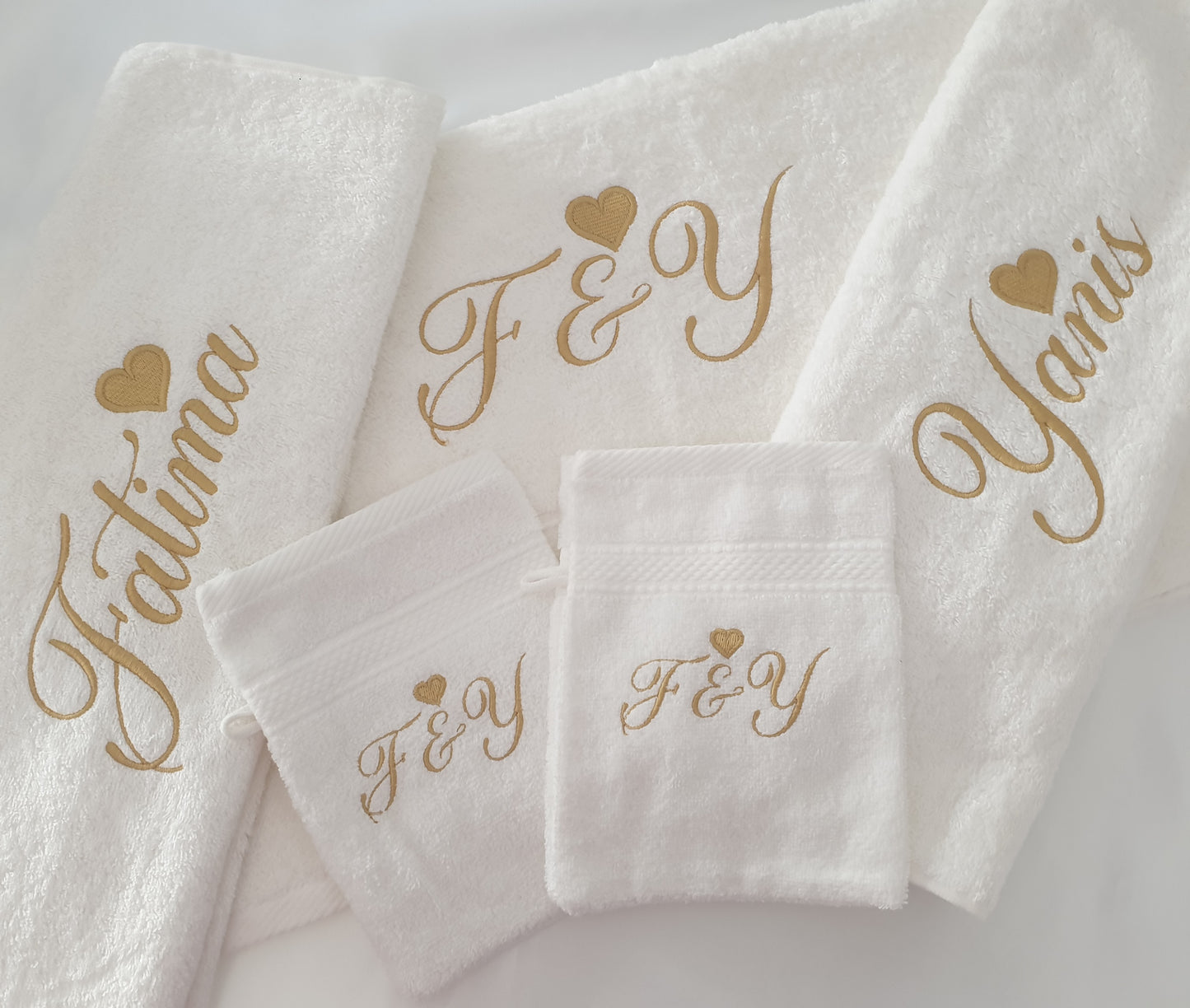 Gant de toilette personnalisable en coton épais 500g – 13 coloris – broderie prénom – Linge de bain haut de gamme