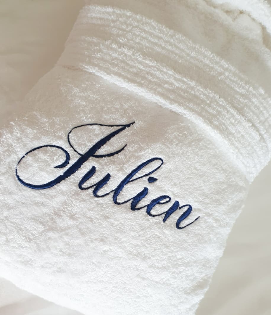 Peignoir de bain personnalisé