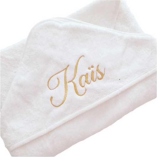 Cape de bain bébé personnalisée 