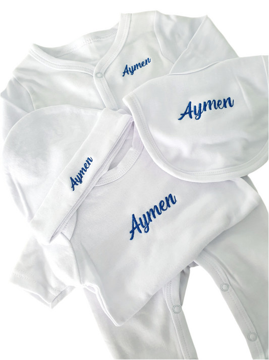 Tenue de naissance bébé personnalisée 