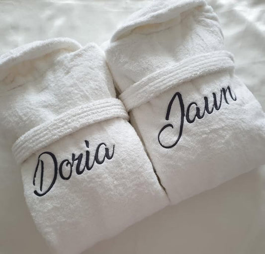 Peignoirs de bain personnalisés