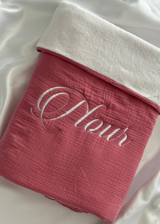 Couverture en gaze de coton personnalisée