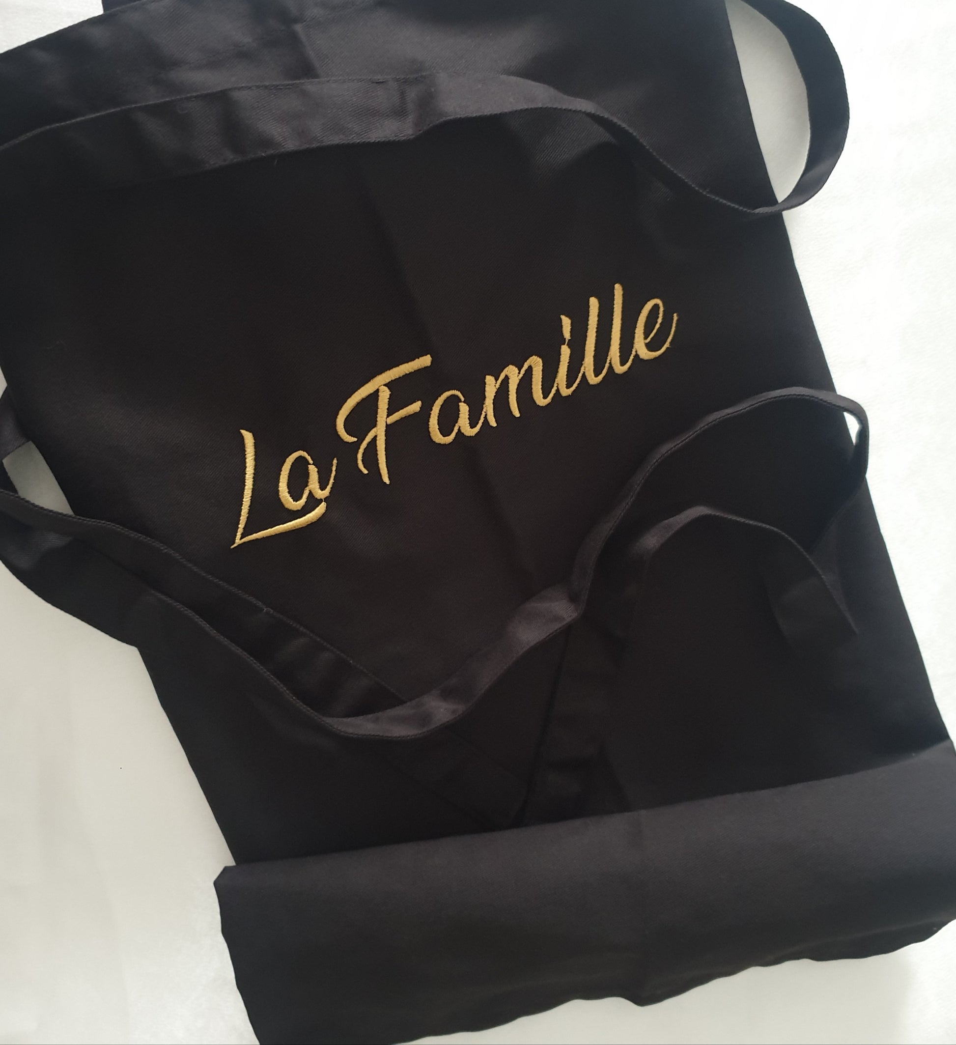 Tablier de cuisine personnalisé avec broderie – cadeau original pour passionné de cuisine ou chef amateur