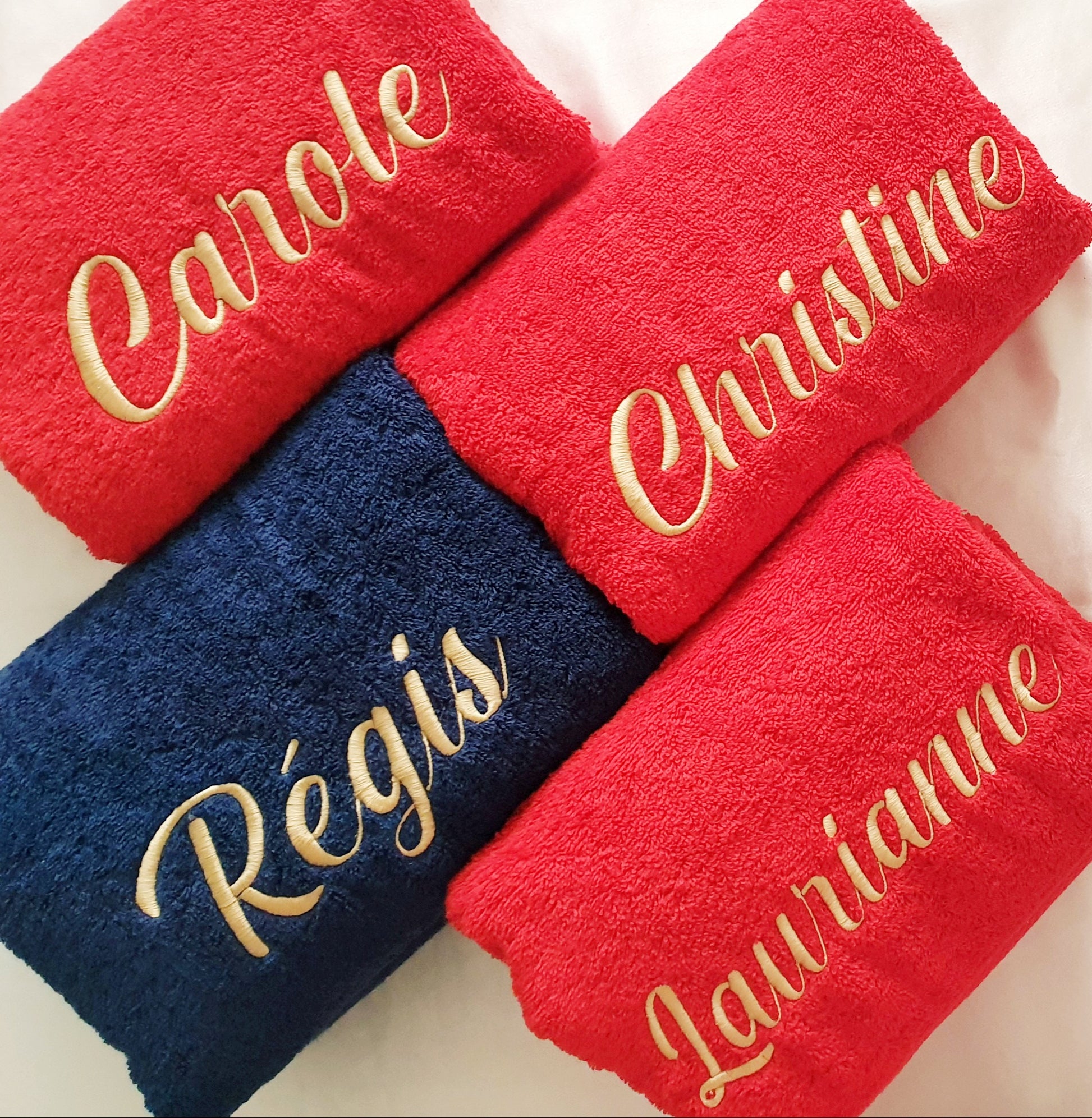 Serviette de toilette personnalisée